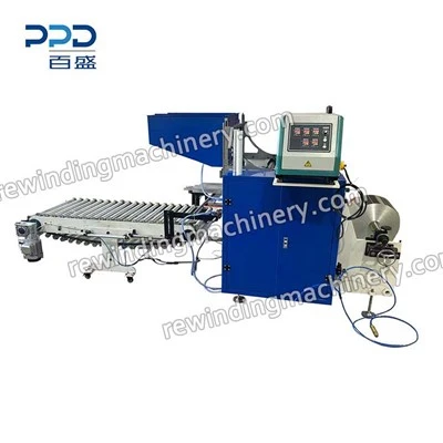Rebobinadora automática de papel de aluminio de un solo eje